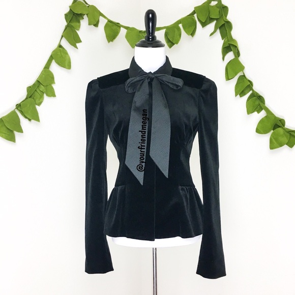 Diane Von Furstenberg Jackets & Blazers - Diane Von Furstenberg Lucille Black Velvet Jacket